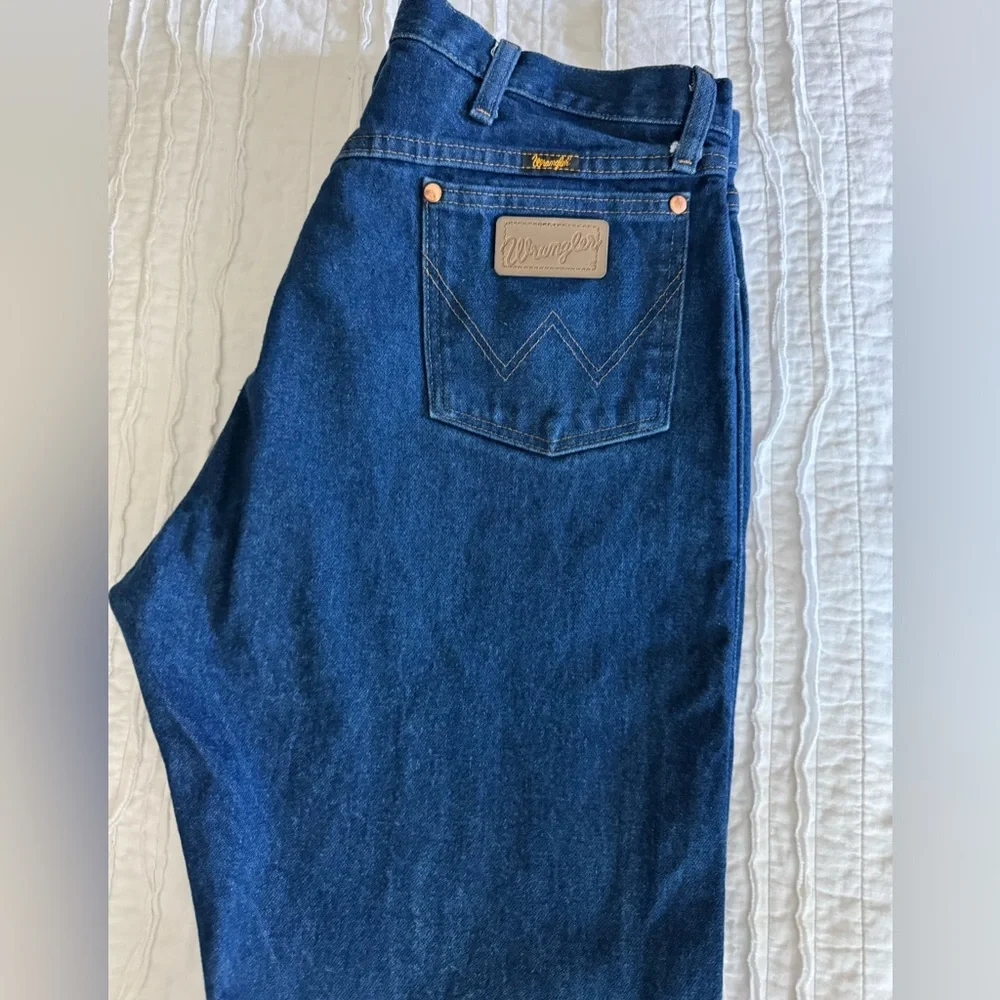 Wrangler Blue Straight-Leg Jeans Classic Style for Men